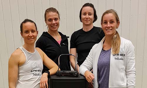 Four women at the gym