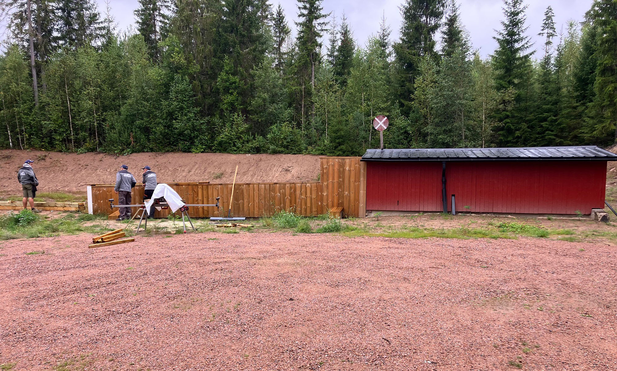 Skyttebanan vid Torsby Jaktskytteklubb.