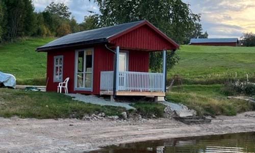 Sauna at a lake